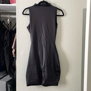 Skims All in One Shine Mock Neck Mid Thigh Onesie